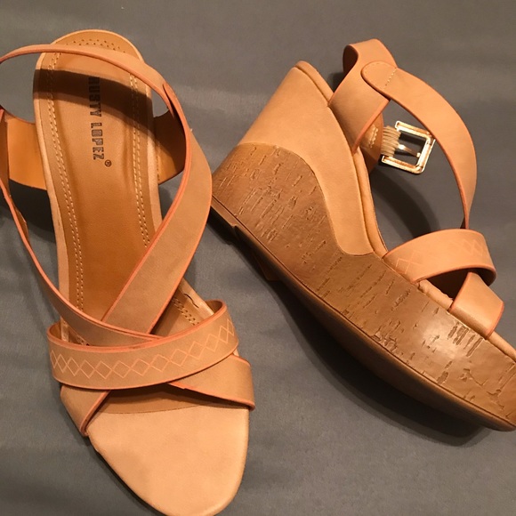 Used Rusty Lopez Wedge Sandals - Picture 2 of 4